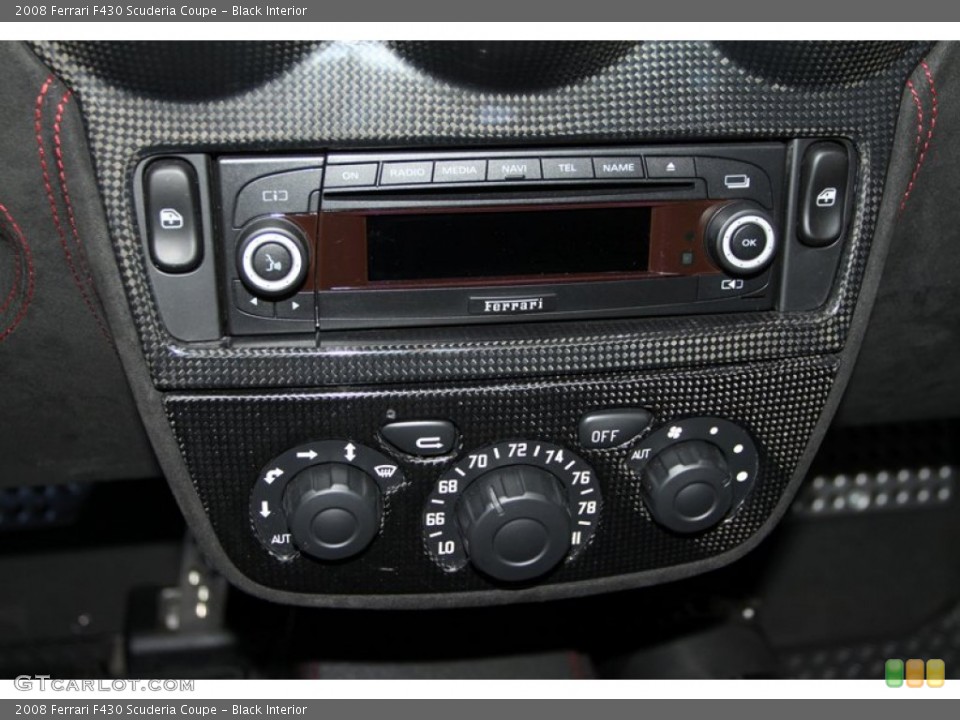 Black Interior Controls for the 2008 Ferrari F430 Scuderia Coupe #76634502