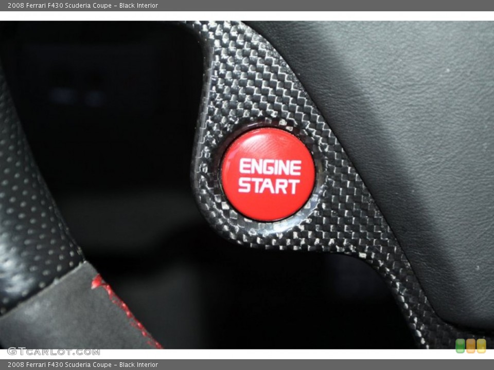 Black Interior Controls for the 2008 Ferrari F430 Scuderia Coupe #76634589