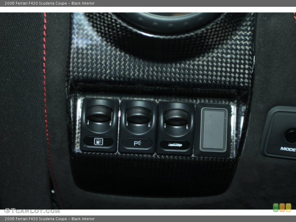 Black Interior Controls for the 2008 Ferrari F430 Scuderia Coupe #76634663