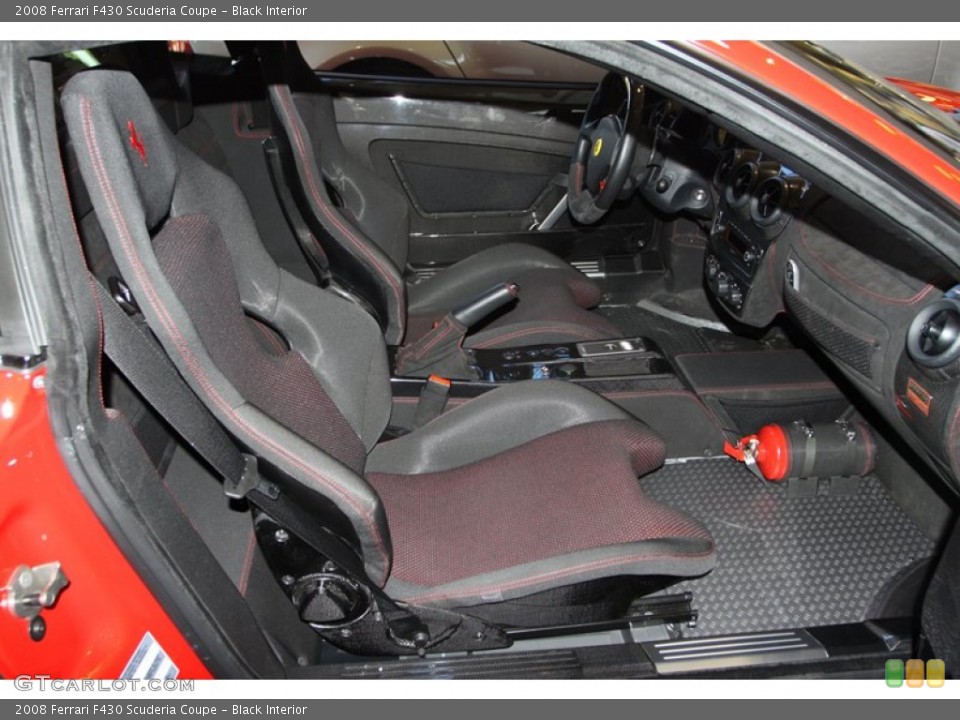 Black Interior Front Seat for the 2008 Ferrari F430 Scuderia Coupe #76634736