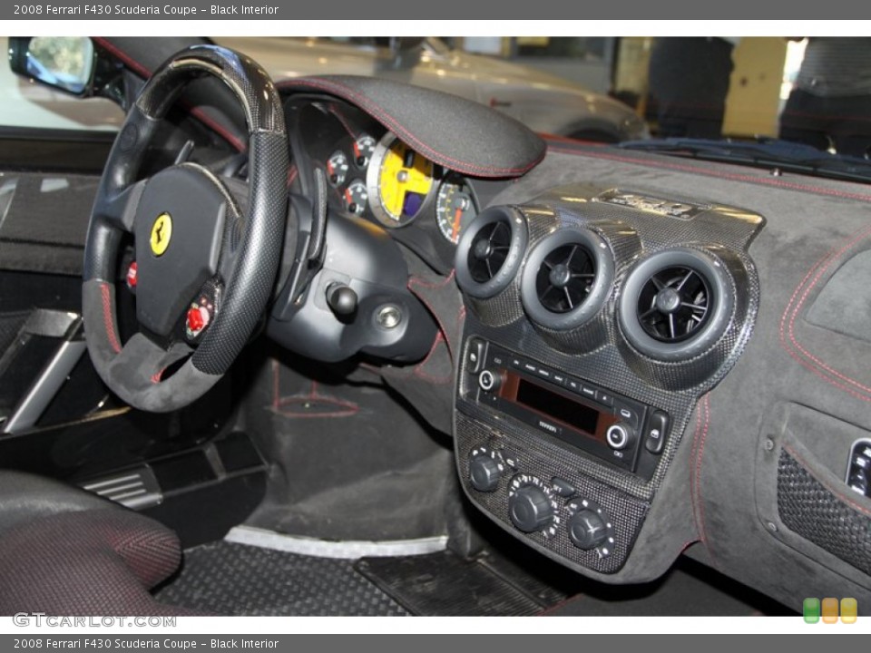 Black Interior Controls for the 2008 Ferrari F430 Scuderia Coupe #76634755