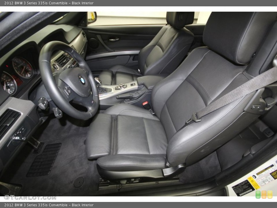 Black Interior Front Seat for the 2012 BMW 3 Series 335is Convertible #76635303