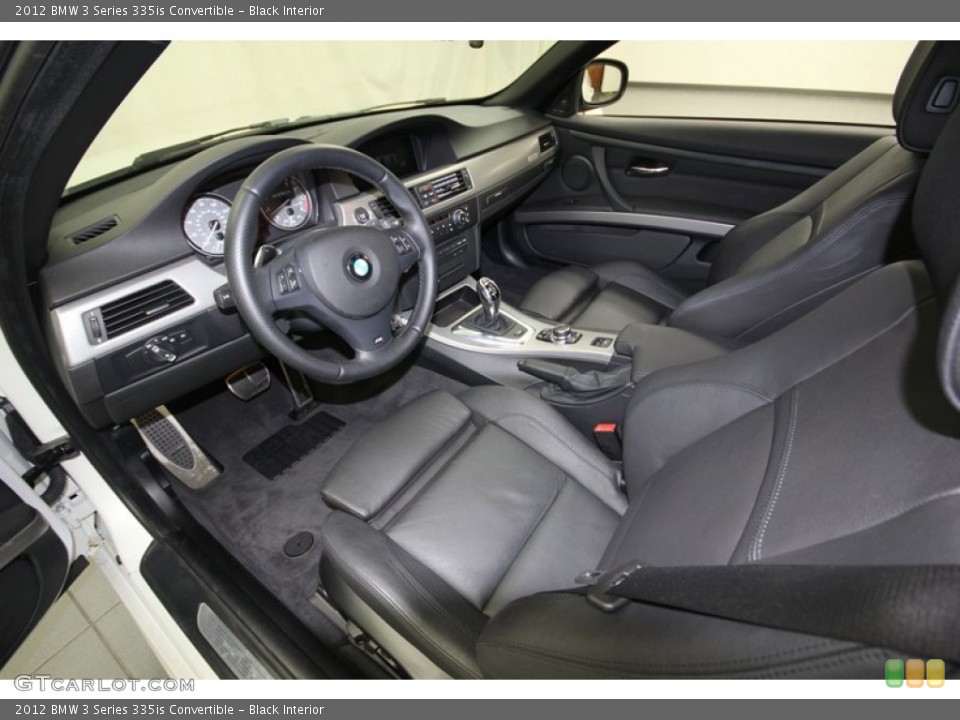 Black Interior Prime Interior for the 2012 BMW 3 Series 335is Convertible #76635522