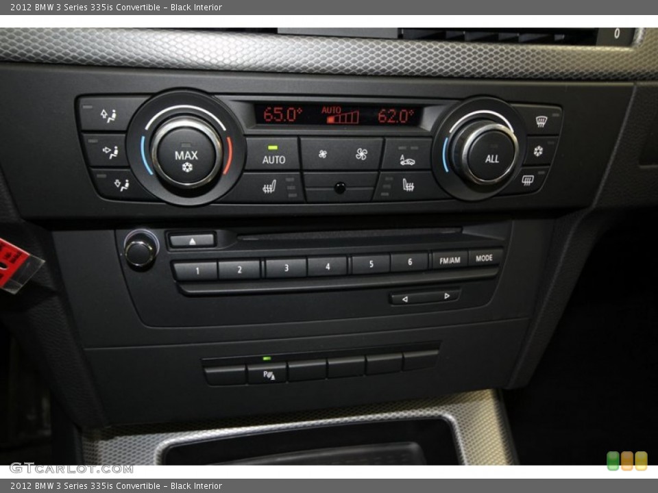 Black Interior Controls for the 2012 BMW 3 Series 335is Convertible #76635786