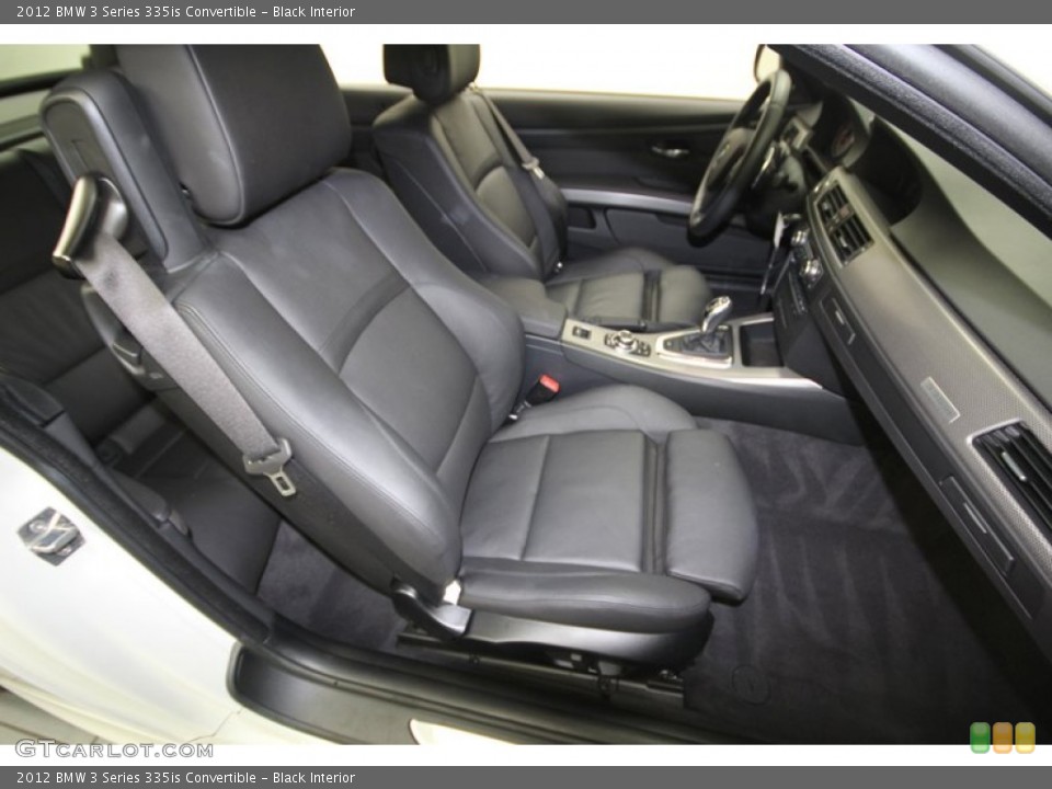 Black Interior Front Seat for the 2012 BMW 3 Series 335is Convertible #76636118