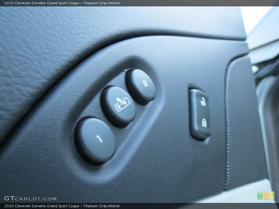 Titanium Gray Interior Controls for the 2010 Chevrolet Corvette Grand Sport Coupe #76637484