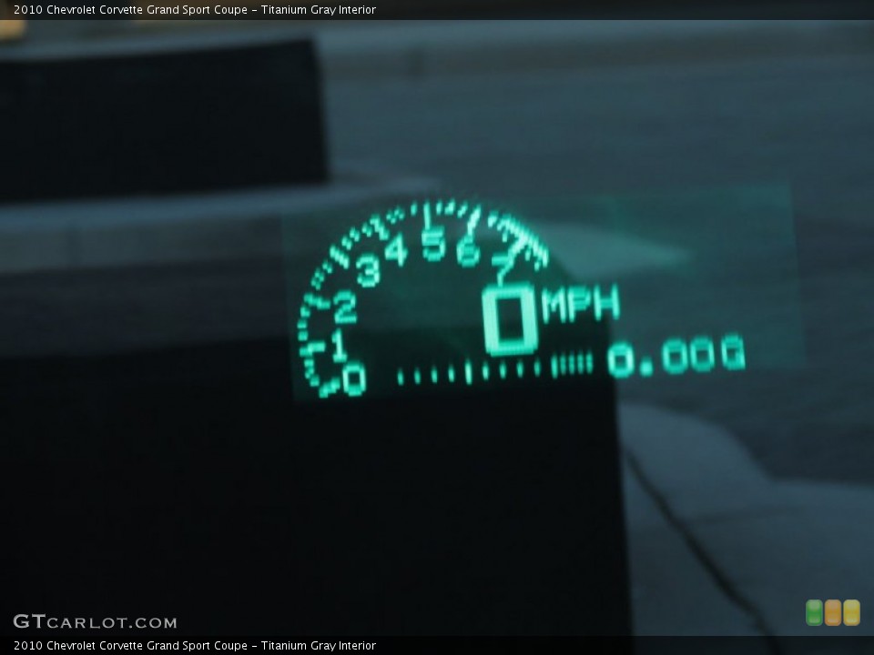 Titanium Gray Interior Gauges for the 2010 Chevrolet Corvette Grand Sport Coupe #76637756