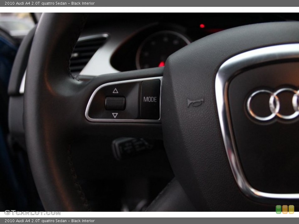 Black Interior Controls for the 2010 Audi A4 2.0T quattro Sedan #76641924