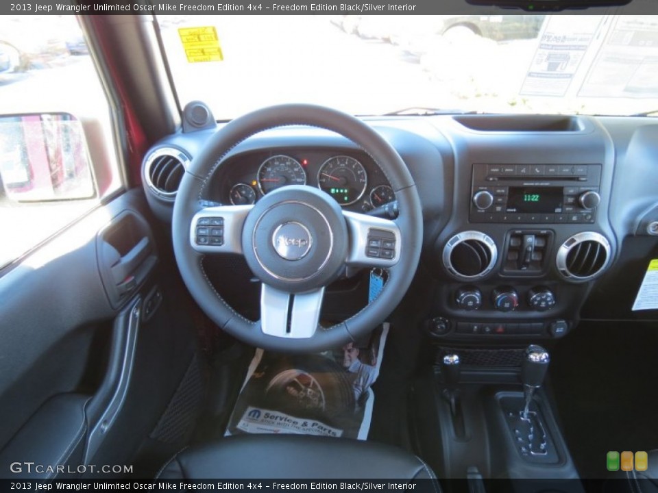 Freedom Edition Black/Silver Interior Dashboard for the 2013 Jeep Wrangler Unlimited Oscar Mike Freedom Edition 4x4 #76643242
