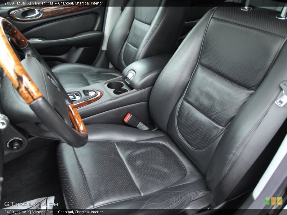 Charcoal/Charcoal Interior Front Seat for the 2009 Jaguar XJ Vanden Plas #76643544
