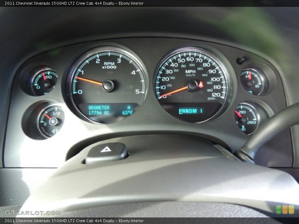 Ebony Interior Gauges for the 2011 Chevrolet Silverado 3500HD LTZ Crew Cab 4x4 Dually #76643634