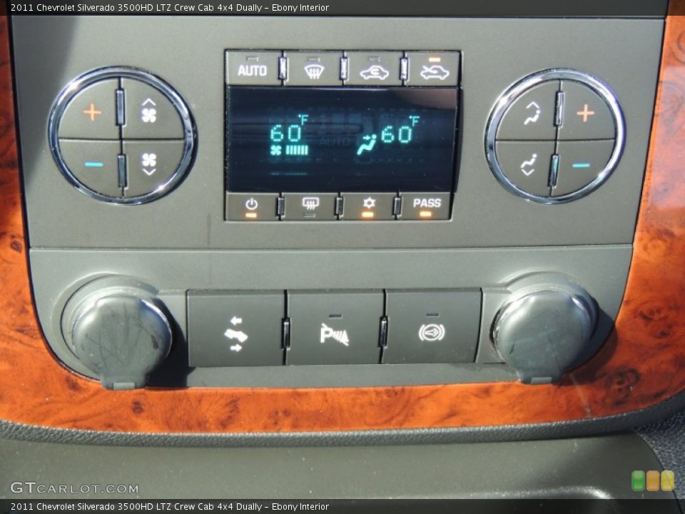 Ebony Interior Controls for the 2011 Chevrolet Silverado 3500HD LTZ Crew Cab 4x4 Dually #76643780