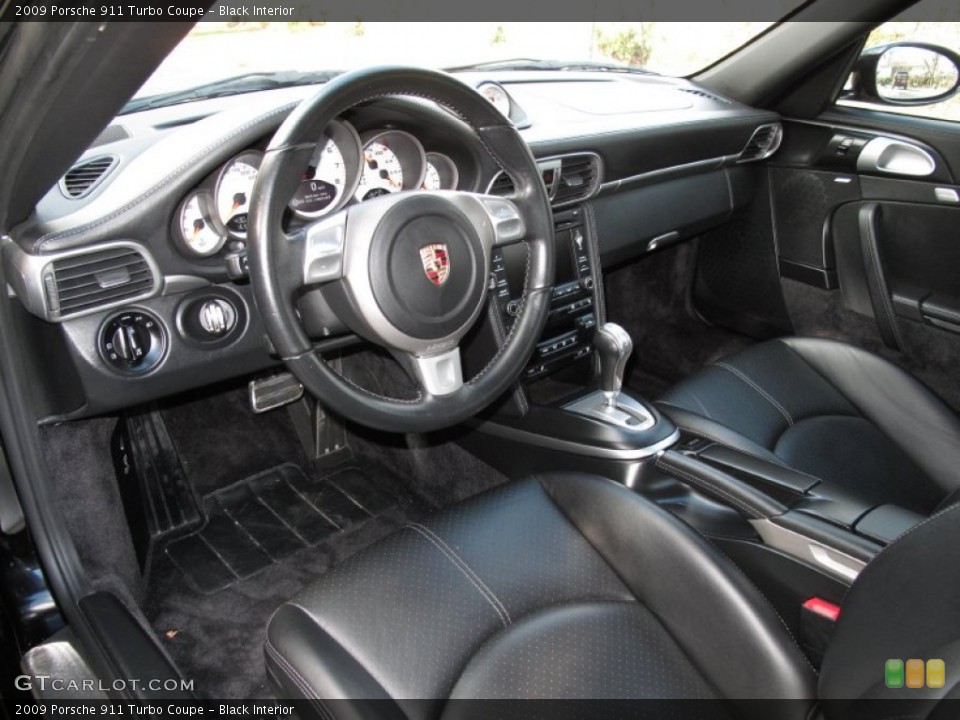 Black Interior Photo for the 2009 Porsche 911 Turbo Coupe #76644677