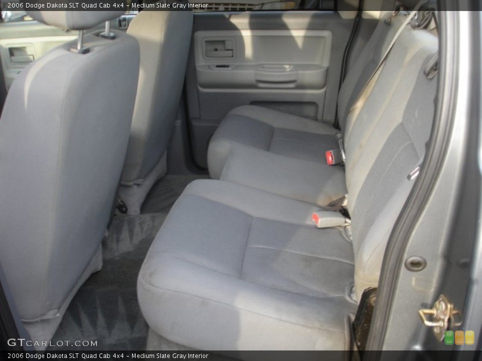 Medium Slate Gray Interior Rear Seat for the 2006 Dodge Dakota SLT Quad Cab 4x4 #76644723