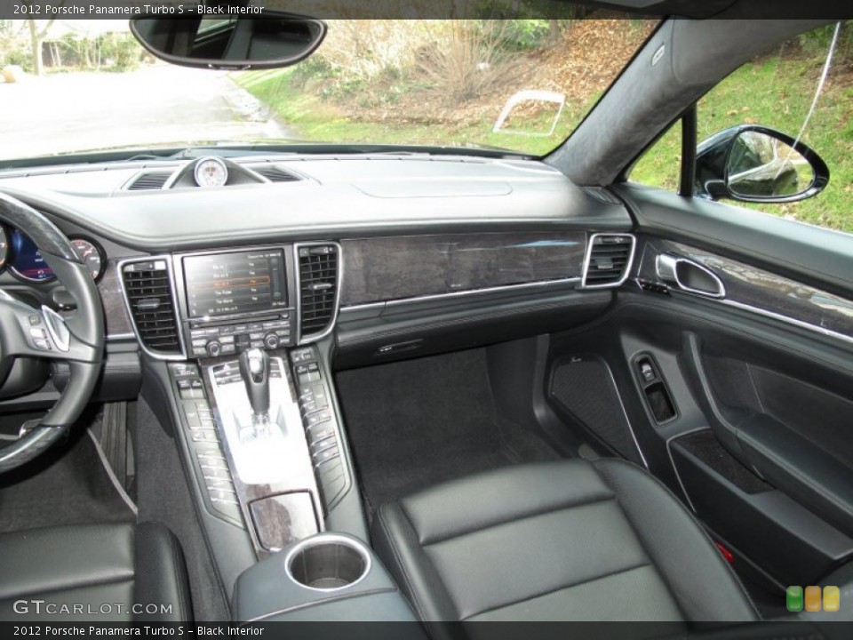 Black Interior Dashboard for the 2012 Porsche Panamera Turbo S #76645331