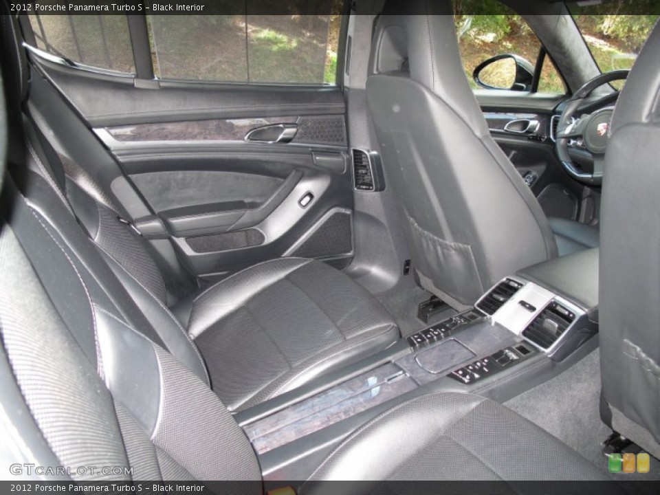 Black Interior Rear Seat for the 2012 Porsche Panamera Turbo S #76645353