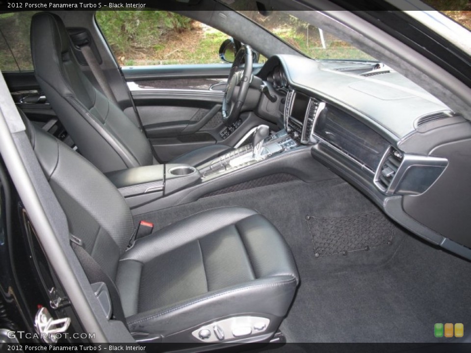 Black Interior Front Seat for the 2012 Porsche Panamera Turbo S #76645416