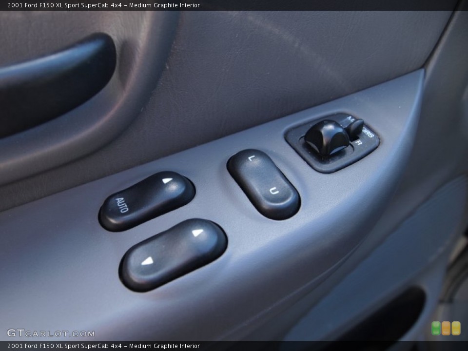 Medium Graphite Interior Controls for the 2001 Ford F150 XL Sport SuperCab 4x4 #76646142