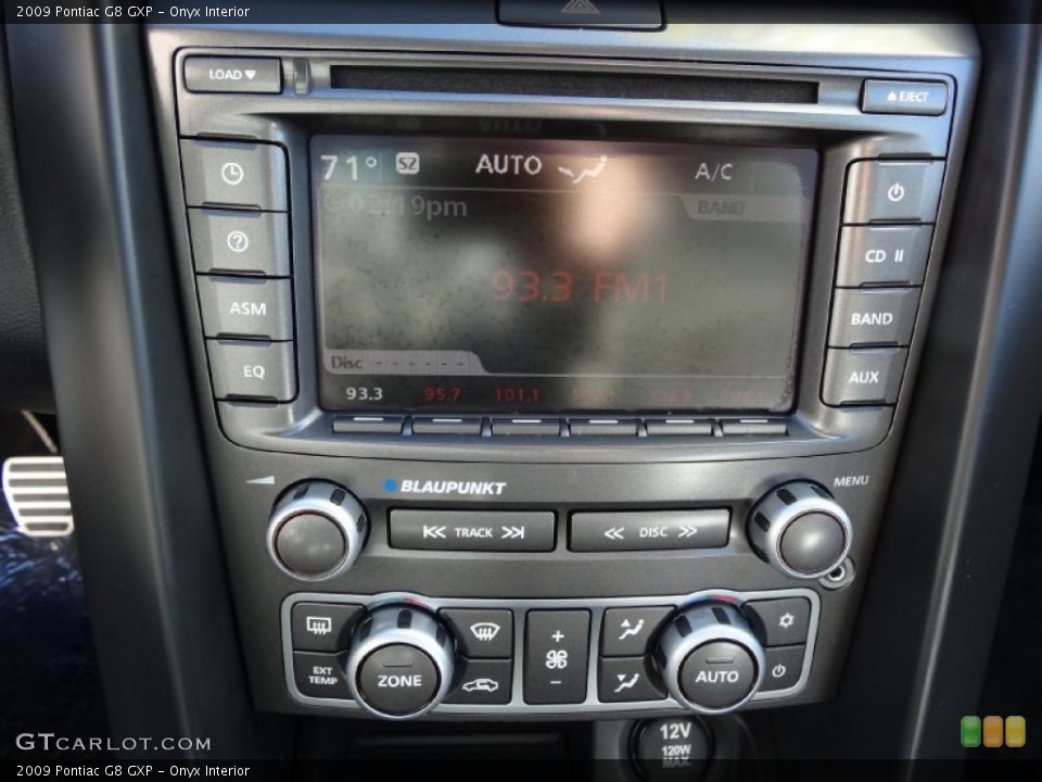 Onyx Interior Controls for the 2009 Pontiac G8 GXP #76646262