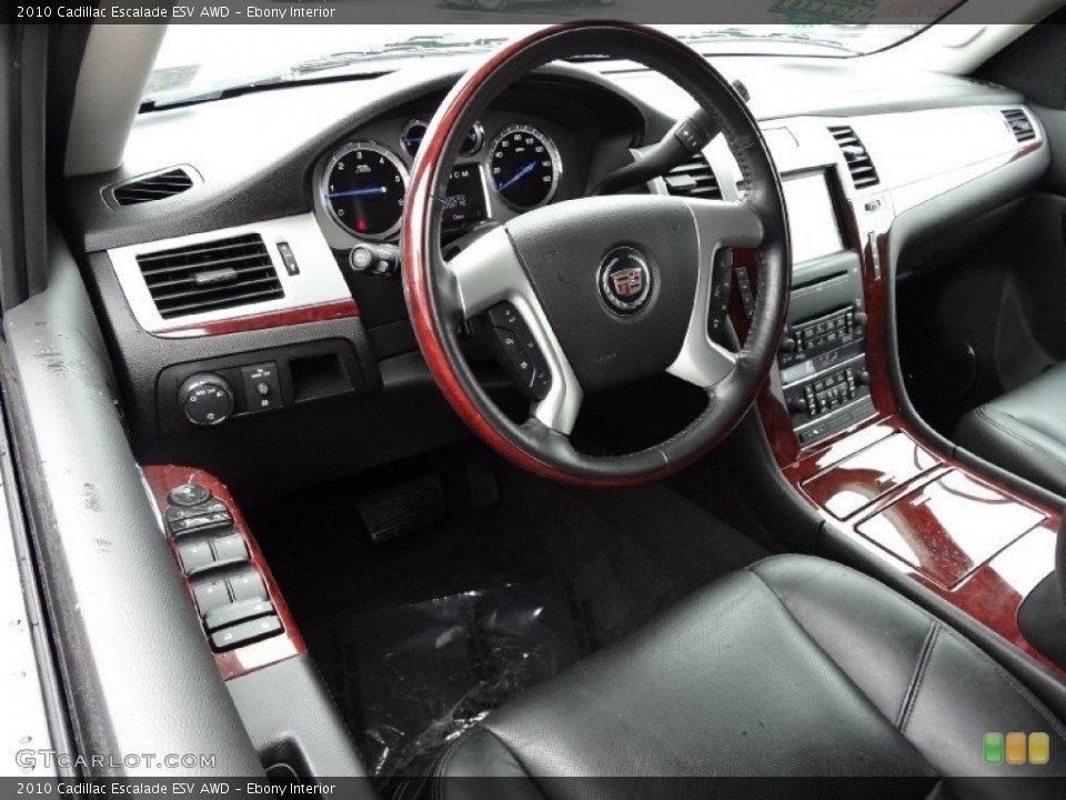 Ebony Interior Prime Interior for the 2010 Cadillac Escalade ESV AWD #76646666