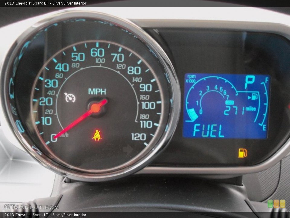 Silver/Silver Interior Gauges for the 2013 Chevrolet Spark LT #76646676