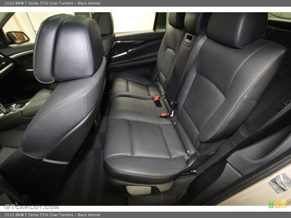 Black Interior Rear Seat for the 2010 BMW 5 Series 550i Gran Turismo #76646928
