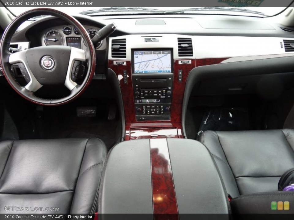 Ebony Interior Dashboard for the 2010 Cadillac Escalade ESV AWD #76646982