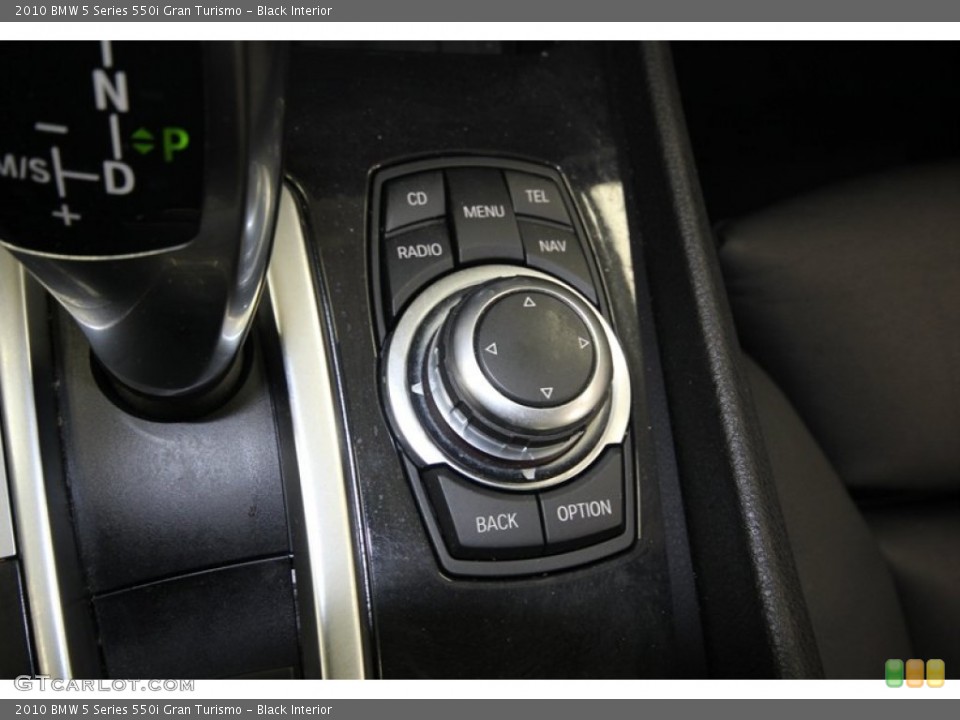 Black Interior Controls for the 2010 BMW 5 Series 550i Gran Turismo #76647206