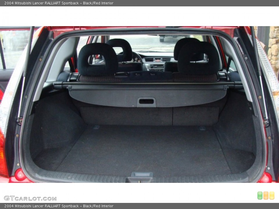 Black/Red Interior Trunk for the 2004 Mitsubishi Lancer RALLIART Sportback #76648368