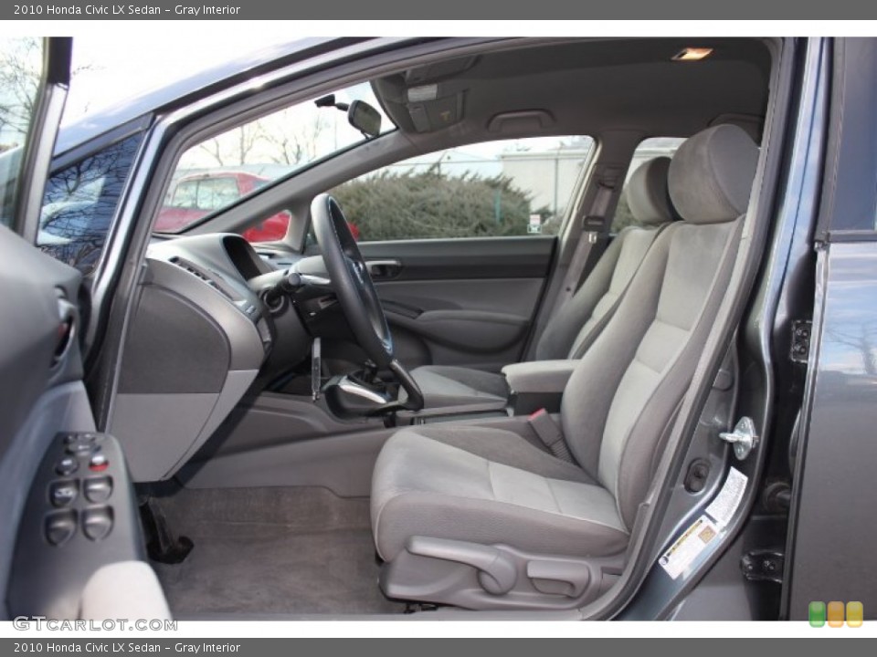 Gray Interior Front Seat for the 2010 Honda Civic LX Sedan #76649496