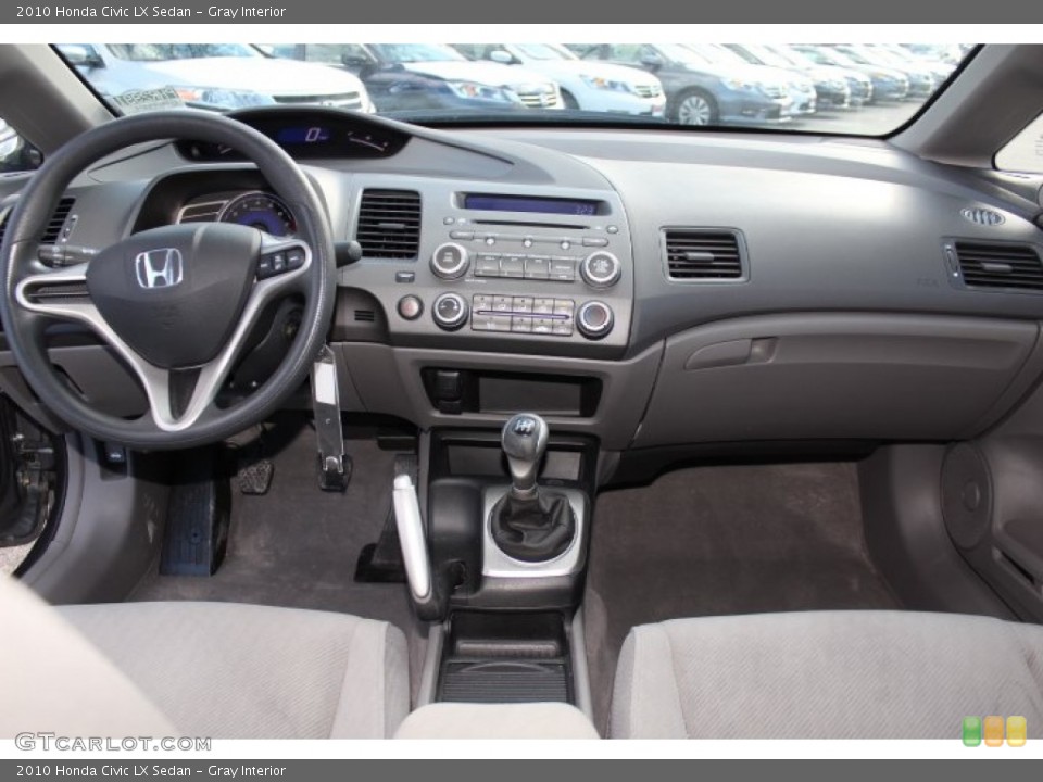 Gray Interior Dashboard for the 2010 Honda Civic LX Sedan #76649520