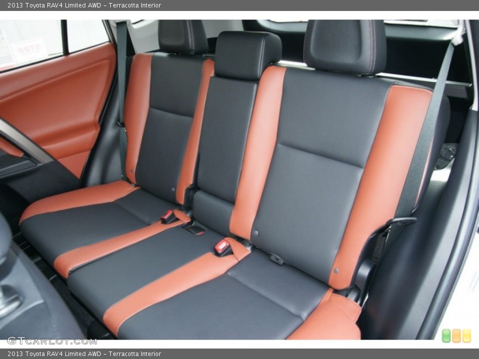 Terracotta Interior Rear Seat for the 2013 Toyota RAV4 Limited AWD #76649529