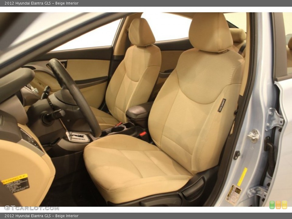 Beige Interior Front Seat for the 2012 Hyundai Elantra GLS #76649577