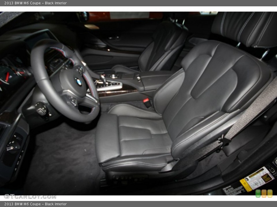 Black Interior Front Seat for the 2013 BMW M6 Coupe #76650273