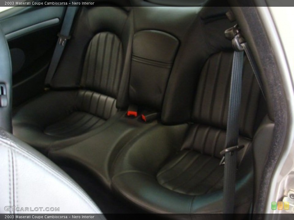 Nero Interior Rear Seat for the 2003 Maserati Coupe Cambiocorsa #76650807
