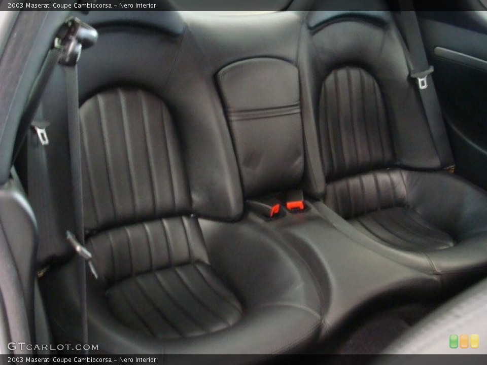 Nero Interior Rear Seat for the 2003 Maserati Coupe Cambiocorsa #76650827
