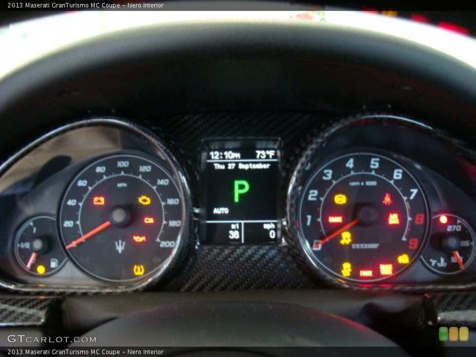 Nero Interior Gauges for the 2013 Maserati GranTurismo MC Coupe #76651382