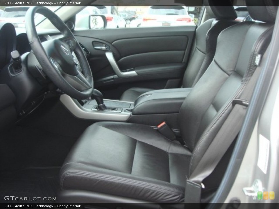 Ebony Interior Front Seat for the 2012 Acura RDX Technology #76652236