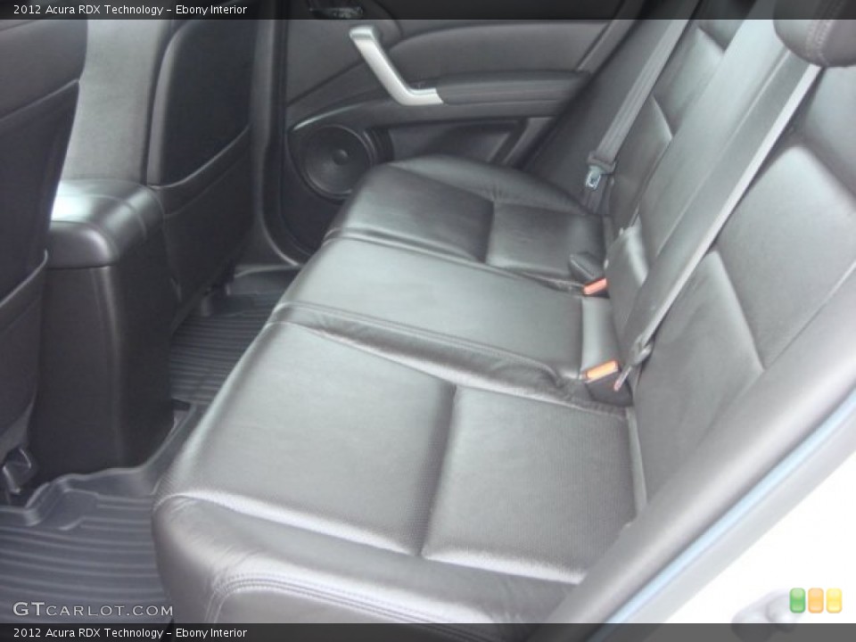 Ebony Interior Rear Seat for the 2012 Acura RDX Technology #76652254