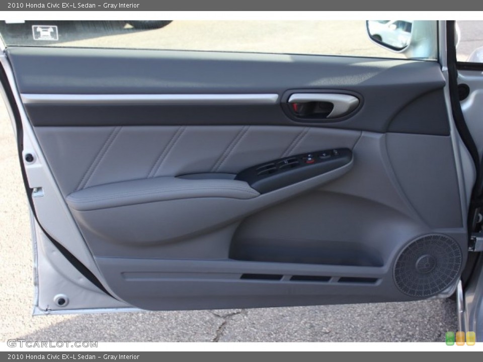 Gray Interior Door Panel for the 2010 Honda Civic EX-L Sedan #76652320