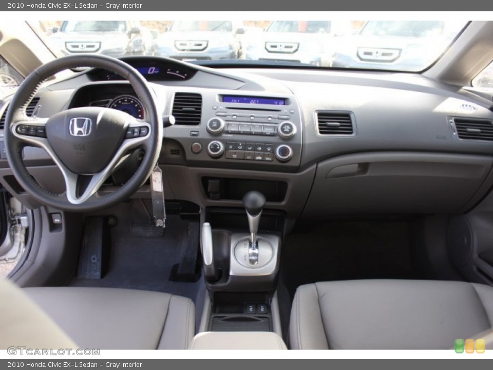 Gray Interior Dashboard for the 2010 Honda Civic EX-L Sedan #76652390