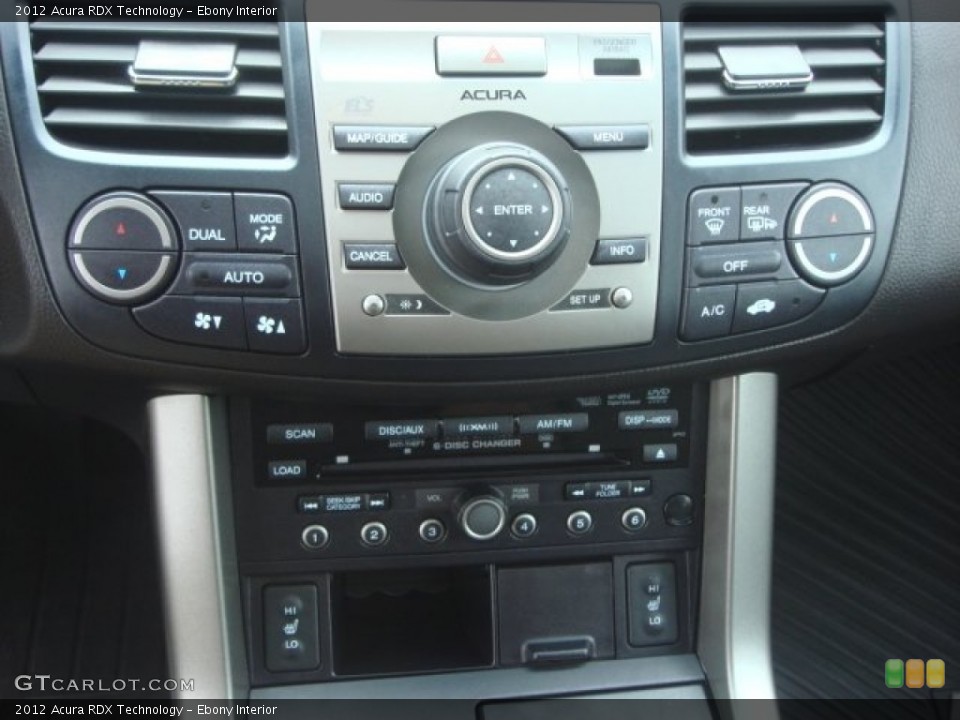Ebony Interior Controls for the 2012 Acura RDX Technology #76652430