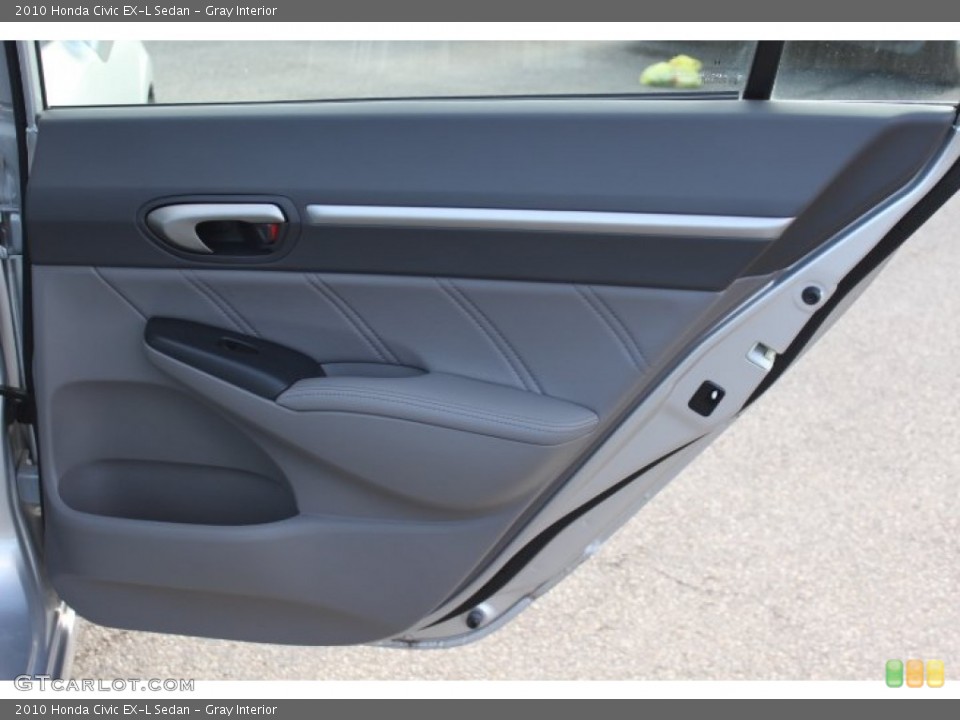 Gray Interior Door Panel for the 2010 Honda Civic EX-L Sedan #76652502
