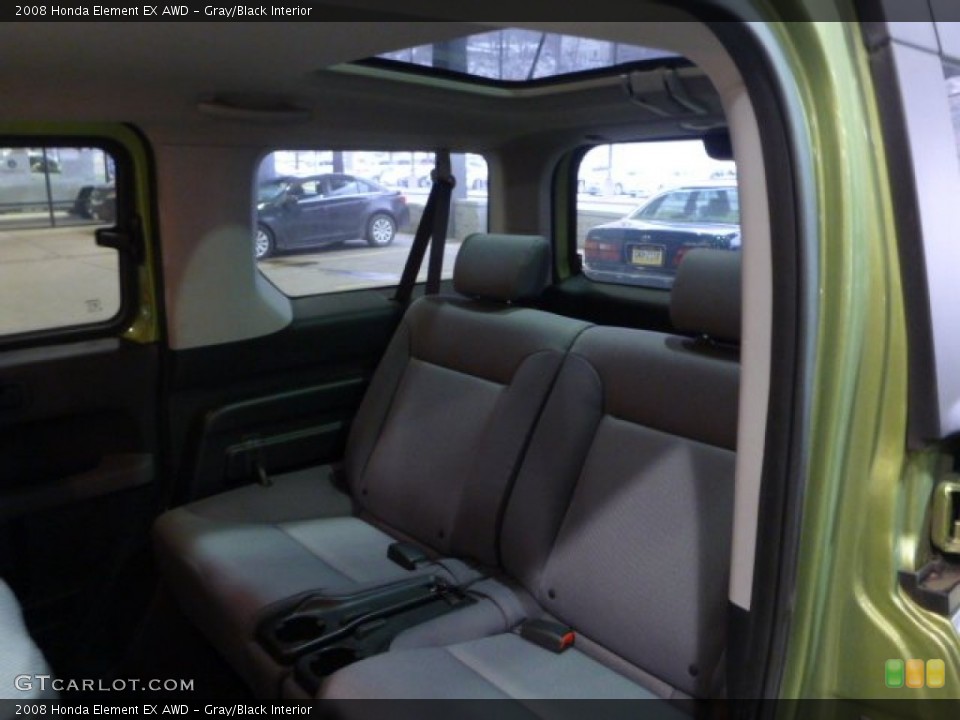 Gray/Black Interior Rear Seat for the 2008 Honda Element EX AWD #76652542
