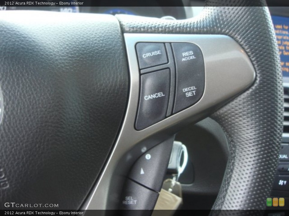 Ebony Interior Controls for the 2012 Acura RDX Technology #76652543