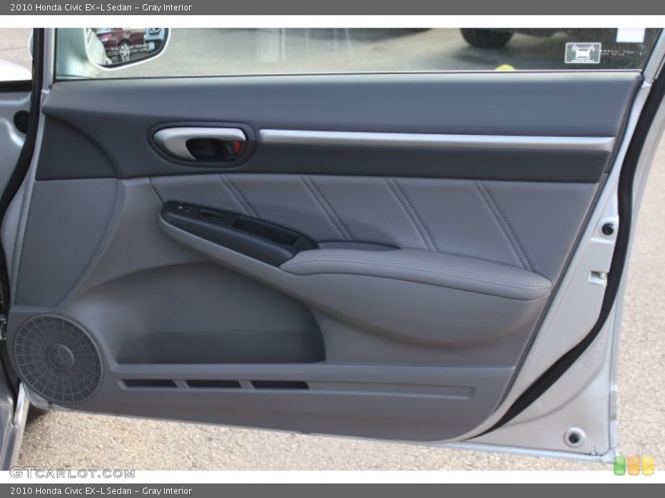 Gray Interior Door Panel for the 2010 Honda Civic EX-L Sedan #76652547