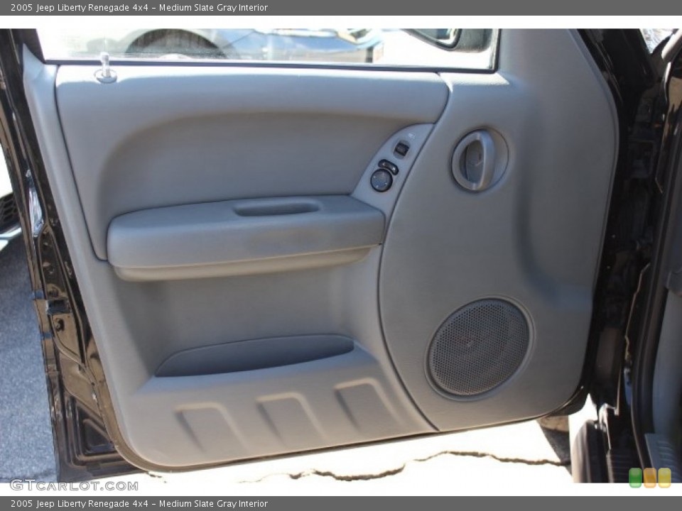 Medium Slate Gray Interior Door Panel for the 2005 Jeep Liberty Renegade 4x4 #76654404