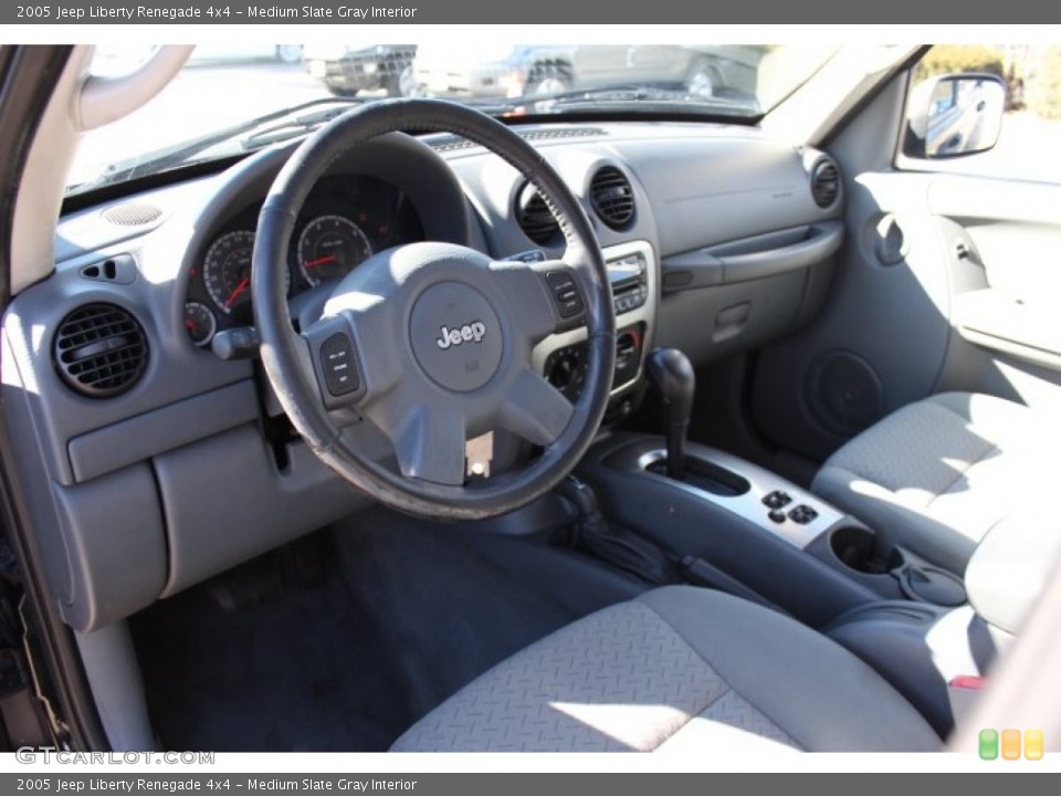 Medium Slate Gray Interior Prime Interior for the 2005 Jeep Liberty Renegade 4x4 #76654424