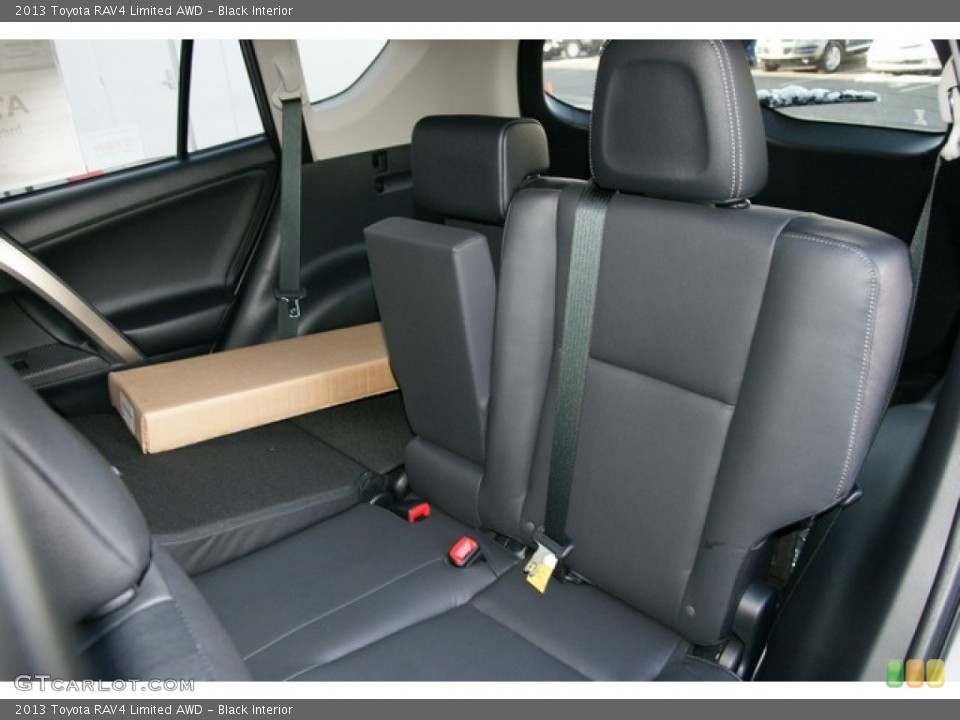 Black Interior Rear Seat for the 2013 Toyota RAV4 Limited AWD #76654434