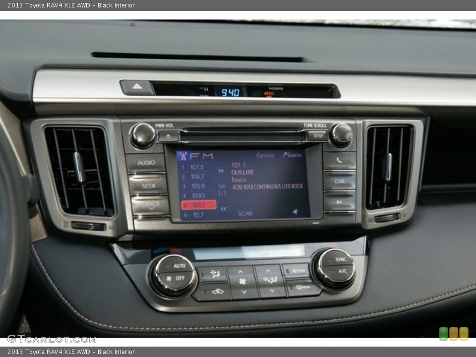 Black Interior Controls for the 2013 Toyota RAV4 XLE AWD #76654629